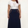 Kimberly  A-Line Denim Skirt